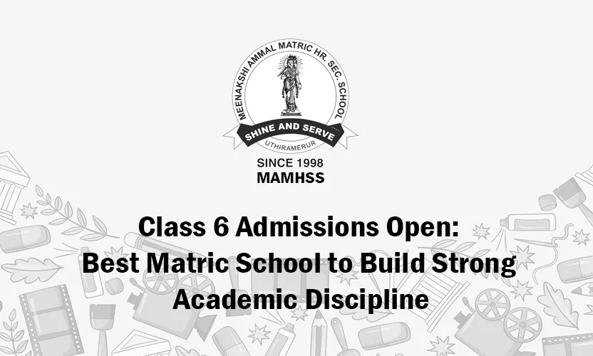 Class 6 students building strong academic discipline at MAMHSS